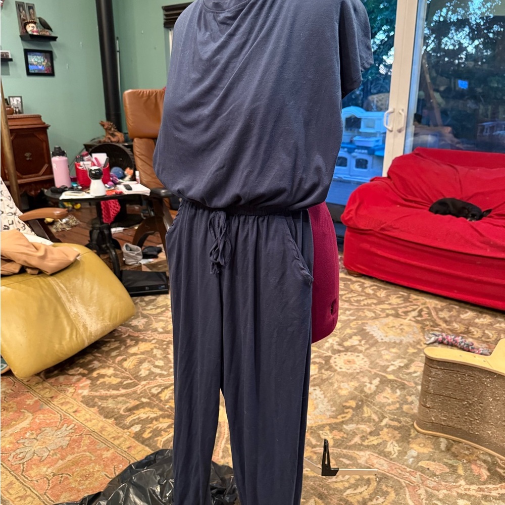 Navy Blue Women's Jumpsuit